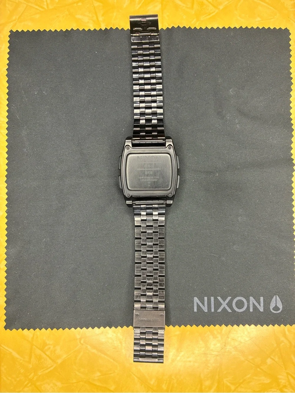 Nixon The Base Black Stainless Steel wristwatch